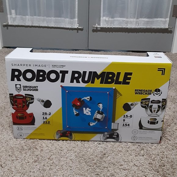Brand NIB Sharper Image Robot Combat Remote Control Fighting Set $44.99. - Picture 2 of 4